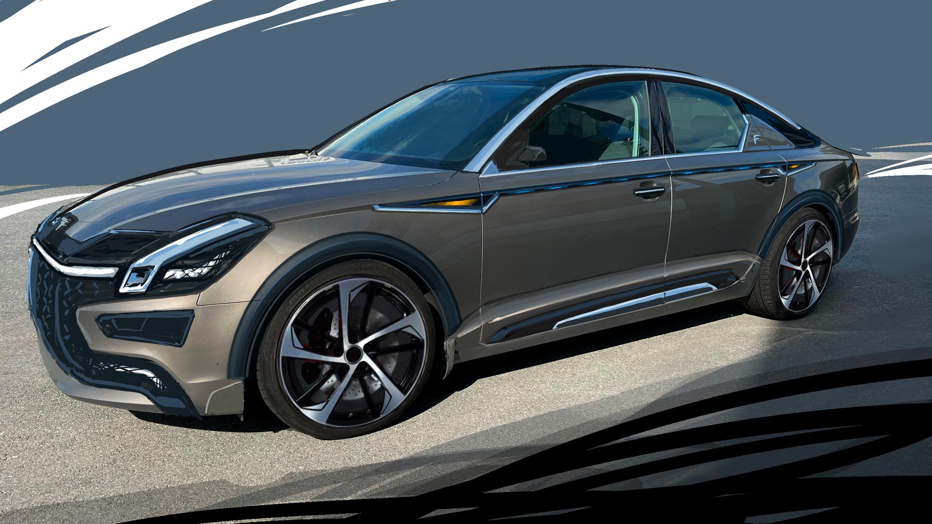 Muodonmuutos - Audin 3D-malli suunnittelua varten